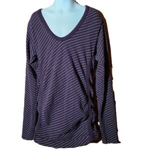 Athleta Organic Cotton Blend Long Sleeve Shirt – Women’s XS Purple